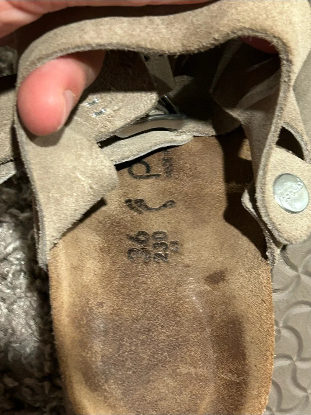 Papillio by Birkenstock Suede Leather Platform Sandals , size 36 / 5.5 US